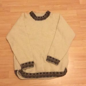 Vintage 70s fair isle 100% wool sweater